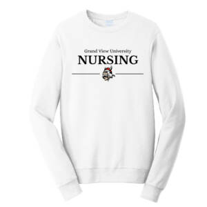 GV Nursing Unisex Fan Favorite Crew Sweatshirt – White