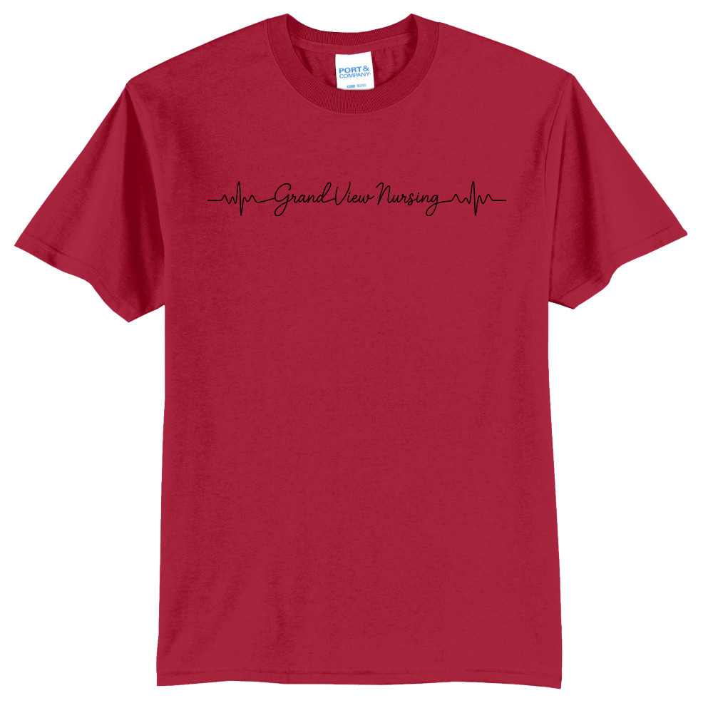 GV Nursing Unisex Short Sleeve T Shirt - RED