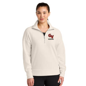 GV Nursing OGIO Women’s Luuma 1/2 Zip – Light Suede