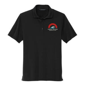 Great River Aquatics MERCER METTLE Stretch Jersey Polo-Black