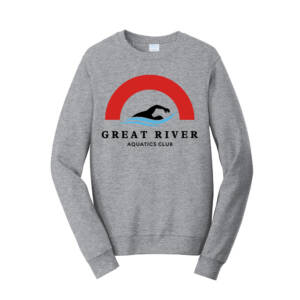 Great River Aquatics Unisex  Fan Favorite Crew Sweatshirt-Athletic Heather