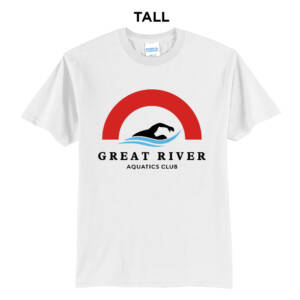 Great River Aquatics Tall Cotton Short Sleeve Tee-White