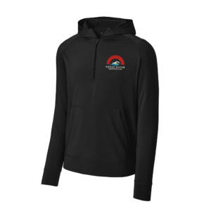Great River Aquatics Sport-Tek Sport-Wick Men Stretch 1/2-Zip Hoodie-Black
