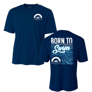 Great River Aquatics Adult Cooling Performance Tshirt -Navy