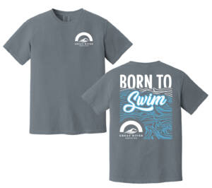 Great River Aquatics Comfort Colors Heavyweight Ring Spun Tee Unisex-Granite