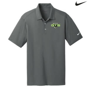 GTS Softball Nike Golf Dri-Fit Vertical Mesh Polo Men-Anthracite