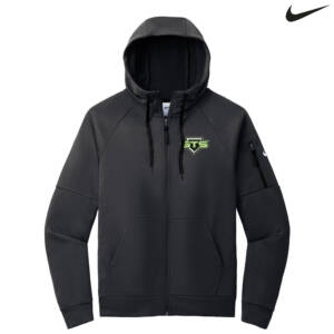 GTS Softball Nike men Therma FIT Pocket Full Zip Fleece Hoodie – Black