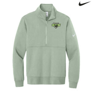 GTS Softball Nike Club Fleece Sleeve Swoosh 1/2 Zip – Jade