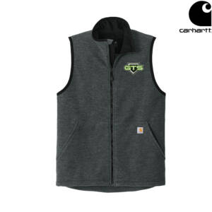 GTS Softball Carhartt Men Textured Fleece Vest-Carbon Heather