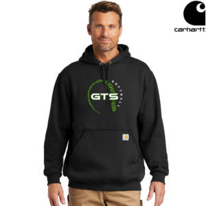 GTS Softball Carhartt Men Midweight Hooded Sweatshirt-Black