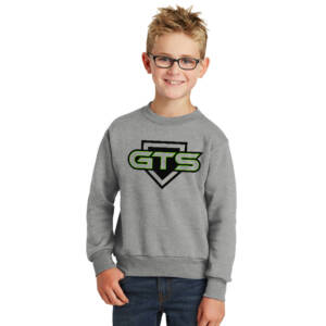 GTS Softball Youth Crewneck Sweatshirt – Athletic Heather