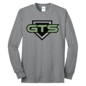 GTS Softball Unisex Cotton Long Sleeve Core Blend T Shirt -Athletic Heather