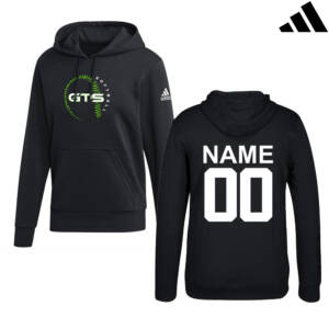 GTS Softball Adidas Fleece Unisex Hooded Sweatshirt Black