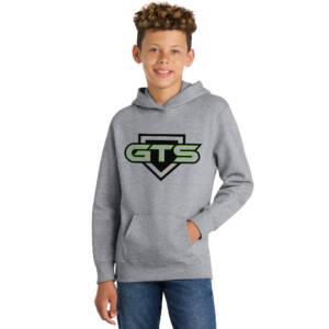 GTS Softball Youth Fan Favorite Hooded Sweatshirt-Athletic Heather