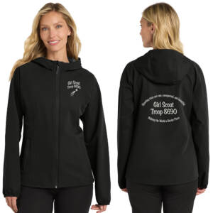 Girl Scout Troop Port Authority Ladies Essential Rain Jacket – DeepBlack