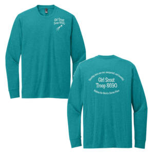 Girl Scout Troop District Perfect Blend CVC Long Sleeve Tee – HeathTeal
