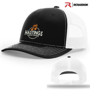 Hastings Show Choir Richardson Pro Crown Mesh Back Adjustable back cap – SPLBlackWhite
