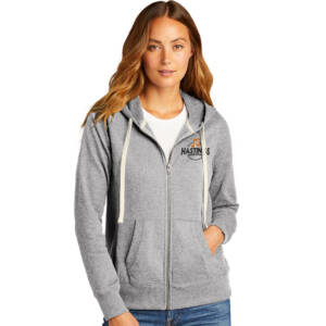 Hastings Show Choir District Women’s Re Fleece Full Zip Hoodie – Lightheathergrey