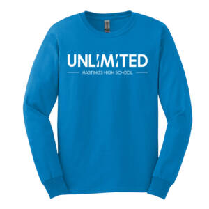 Hastings Show Choir Unisex Ultra Cotton Long Sleeve T Shirt – Sapphire