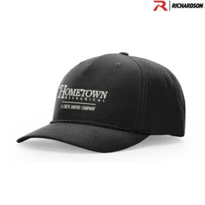 Hometown Richardson Laser PERF Performance Rope Cap-Black