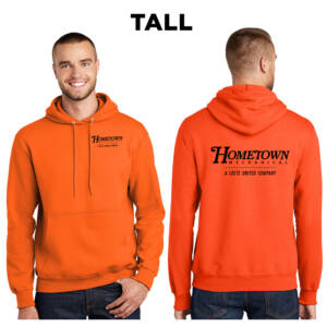 Hometown Tall Ultimate Pullover Hooded Sweatshirt-Safety Orange