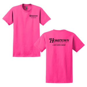 Hometown Unisex Short Sleeve Tee-Safety Pink