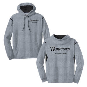 Hometown Sport-Tek Tech Fleece Hooded Sweatshirt Men-Heather Black