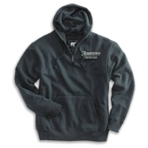 Hometown White Bear Premium Heavyweight Pocket Hooded Sweatshirt with Zipper-Charcoal