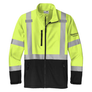 Hometown CornerStone ANSI 107 Class 3 Soft Shell Jacket -Safety Yellow/Black