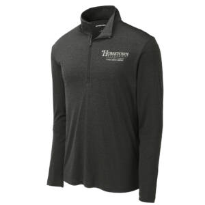 Hometown Sport-Tek Endeavor 1/4 Zip Pullover-Black heather