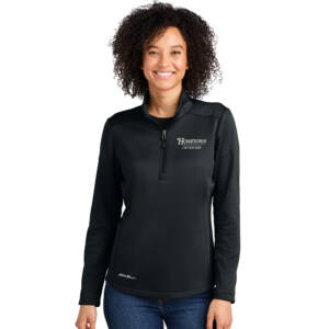 Hometown Eddie Bauer Women’s Smooth Mid Layer Fleece 1/2-Zip-Black