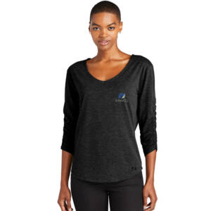 IHMVCU OGIO Ladies Evolution V-Neck-Blacktop