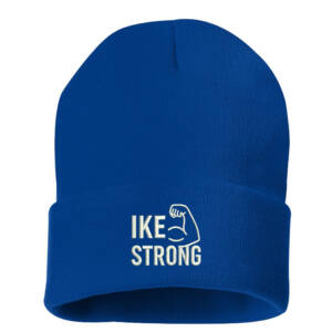 IKE Strong Sportsman 12″ Knit beanie with cuff – royal