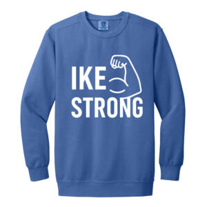 IKE Strong Comfort Colors Garment Dyed Fleece Crew – FloBlue