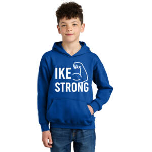 IKE Strong Gildan Youth Softstyle Midweight Fleece Hoodie – Royal