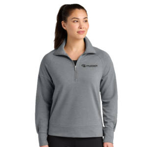 Iowa Optometric OGIO Women’s Luuma 1/2-Zip-Petrol Grey Heather
