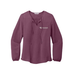Iowa Optometric Port Authority Ladies Textured Crepe Blouse – PurpleMist