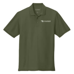 Iowa Optometric Port Authority Men Wearever Signature Pique Polo – Olive Drab Green