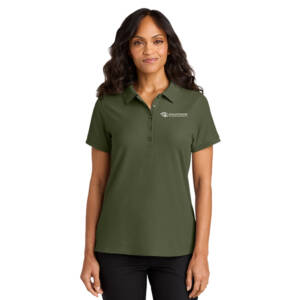 Iowa Optometric Port Authority Women’s Wearever Signature Pique Polo -Olive Drab Green