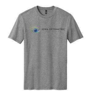 Iowa Optometric Unisex District Perfect Blend CVC Tee-Grey Frost
