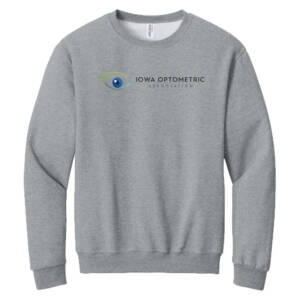Iowa Optometric Unisex NuBlend Crewneck Sweatshirt-Athletic Heather