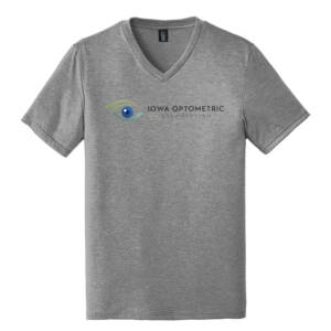 Iowa Optometric District Made Mens Perfect Tri V-Neck Tee-Grey Frost