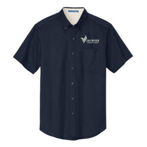 Jaybird Port Authority Men Short Sleeve Easy Care Shirt – NavyStone