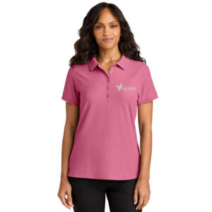 Jaybird Port Authority Women’s Wearever Signature Pique Polo – Awareness Pink