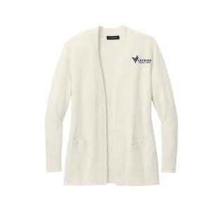 Jaybird Port Authority Women’s Easy Care Open Front Cardigan Sweater – OatmealHeather
