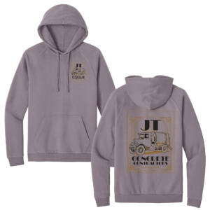 JT Concrete Contractors District Cloud Unisex Fleece Hoodie – SmokyAmethyst