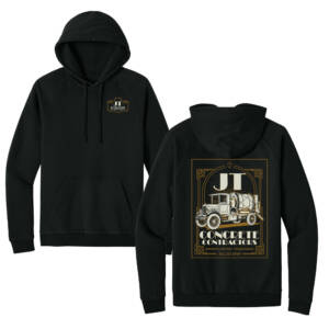 JT Concrete Contractors District Cloud Unisex Fleece Hoodie – JetBlack