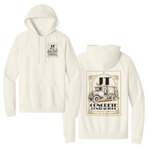 JT Concrete Contractors District Cloud Unisex Fleece Hoodie – Gardenia