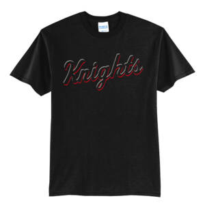 Knights BSB Unisex Short Sleeve Tee-Black