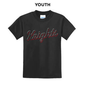 Knights BSB Youth Short Sleeve Tee-Black